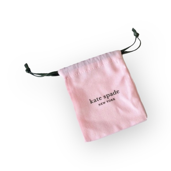 new kate spade  KSNY Small Jewelry Dustbag  Pink + Green  Earrings Necklace - Picture 5 of 14